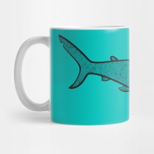 Hammerhead Shark Ink Art - ocean life design Mug